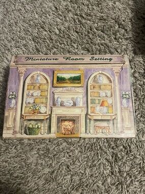 Popular Imports Miniature Room Setting PI6910 French Room Miniature Furniture